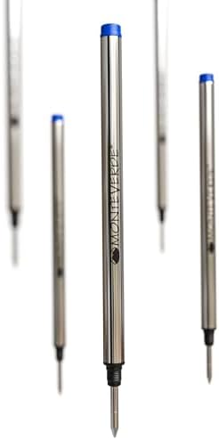 Monteverde Rollerball Refill to Fit Montblanc, Fine, Blue, 2 Pack | Rollerball refill delivers fluid ink flow, bold lines