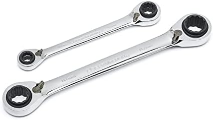 GEARWRENCH QuadBox Reversible Ratcheting Metric Wrench Set 2 Pc., 12 Point - 85227