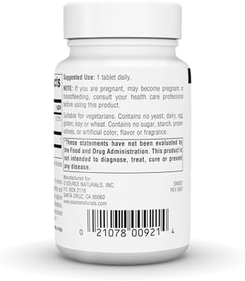 Source Naturals No-Flush Niacin, B-3, 500 mg - 60 Vegetarian Tablets | Cardiovasular Health | Energy Support*