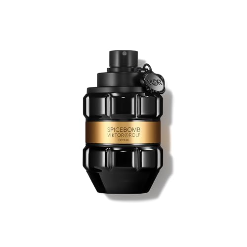 Viktor&Rolf Spicebomb Extreme Eau de Parfum - Woody Amber Cologne for Men | Fragrance with Black Pepper, Saffron & Cistus - Long Lasting - Fresh Mens Scent Perfect for Cool Evening Wear