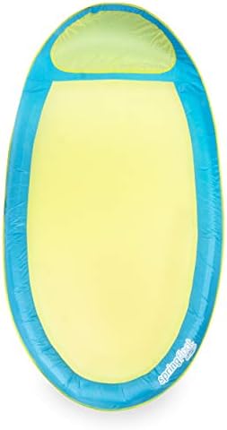 SwimWays Original Spring Float - Floating Swim Hammock for Pool or Lake - Lime/Light Blue, 6044237