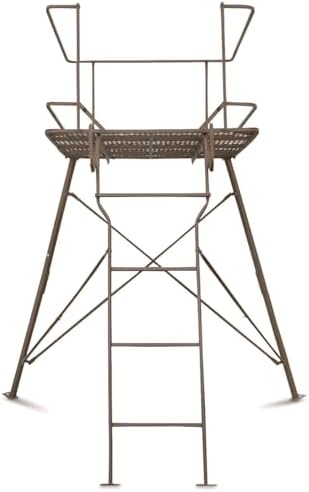 Guide Gear 6 Foot Tripod Hunting Tower Blind, 2-Man Stand Elevated, Hunting Gear Equipment Accessories, 4 by 4