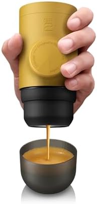 Wacaco Minipresso GR, Portable Espresso Machine, Compatible Ground Coffee, Hand Coffee Maker, Travel Gadgets, Manually Operated, Perfect for Camping, Hiking