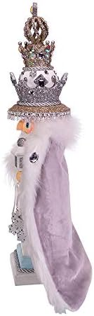 Kurt S. Adler 18-Inch Hollywood White Fur King Nutcracker, Multicolor