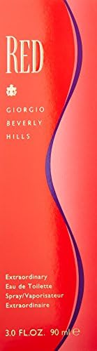Giorgio Beverly Hills Red Perfume for Women, Eau De Toilette EDT Spray, 3 Fl Oz