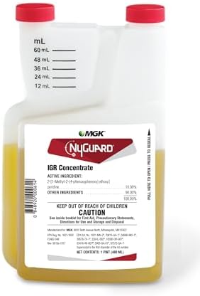 MGK NyGuard IGR Concentrate | Insect Growth Regulator | 140 ML | Break the lifecycle, Cockroach, Flea, Ant, Fly and Mosquito Concentrate, for Indoor/Outdoor Applications