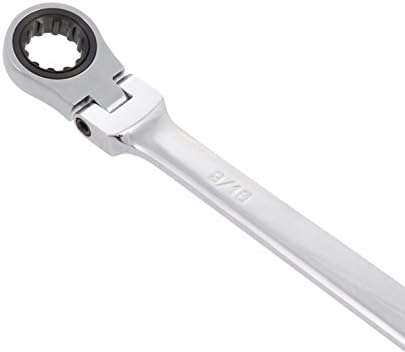 Steelman Pro Flexible Double Box-End Universal Spline Reversible Ratcheting Wrench Set, 72-Tooth Mechanism, 4-Piece SAE