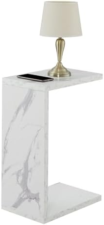 Convenience Concepts Northfield Admiral C Shaped End Table 18" - Contemporary Modern C Shaped Side Table