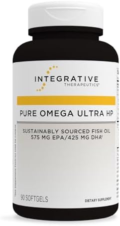 Integrative Therapeutics Pure Omega Ultra HP 1392 mg - Omega-3 Fish Oil Supplement with Essential Fatty Acids - Heart Health Support* - Gluten-Free