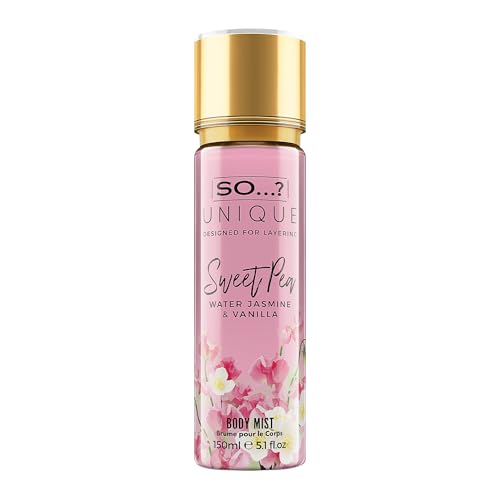 So…? Unique Sweet Pea Body Mist - Perfect Gifts For Women - Vanilla Perfume With Floral, Fruity Notes And Musk - Ideal Perfume For Women - 5.1 oz