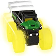 TOMY Monster Treads Lightning Wheels - Includes 1 John Deere Miniature Monster Truck Toy - Gator or Tractor Toy (Vehicle May Vary) - John Deere Toys