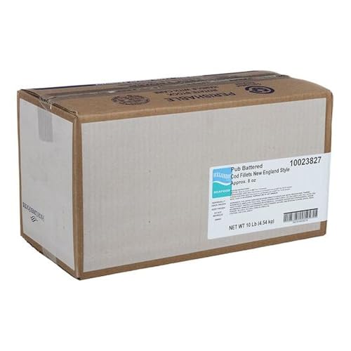 Big Bobs Belly Buster New England Style Batter Cod Fillet, 8 Ounce of 18-23 Pieces, 10 Pound -- 1 each.