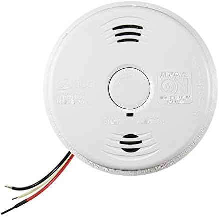 Kidde Smoke and Carbon Monoxide Detector Alarm with Voice Warning | Hardwired w/10 Year Lithium Battery Backup | Interconnectable | Model # i12010SCO