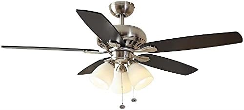 Hampton Bay Rockport 52 in. LED Brushed Nickel Ceiling Fan 51750 /1001673208