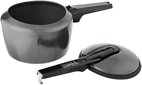 Hawkins Futura 5 Litre Pressure Cooker, Hard Anodised Inner Lid Pressure Cooker, Pan Cooker, Black (FP50)
