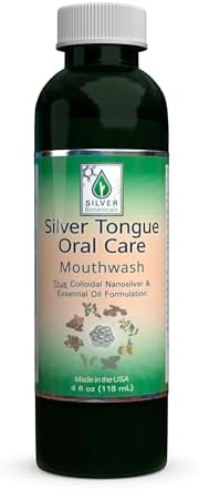 Silver Tongue Oral Care - All Natural Colloidal Silver Mouthwash, 16 oz.