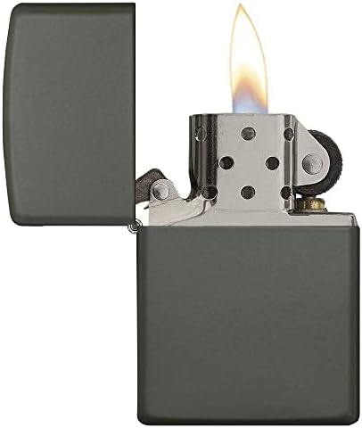 Zippo Lighter – Personalized Custom Message Engraved Windproof Classic Pocket Lighter Black Matte