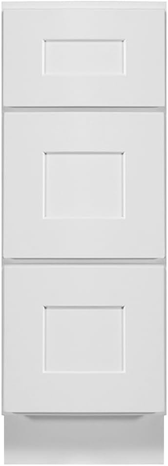 Brookings Shaker Unassembled Base Kitchen Cabinet B18, 18 W x 24 D x 34.5 H, Painted White with Sherwin Williams®, Solid Wood – Design House, 561340 | Adjustable Shelves, Adjustable Hinges, Floor Mount, Contemporary/Modern, Wood, Kitchen, 561340