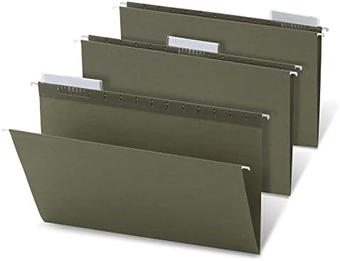 Office Depot® Brand Hanging Folders, 1/3 Cut, Legal Size, 100% Recycled, Green, Pack of 25