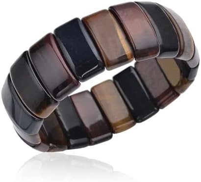 Gemstone Bracelets Charm Cuff Bracelets for Men Bangle Stretch Beaded | Birthday, Gifts