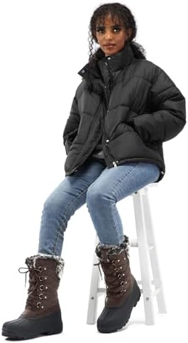 mysoft Women's Snow Boots Waterproof Mid-Calf Winter Boots