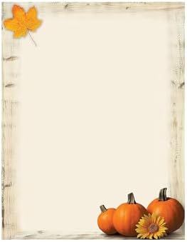 Great Papers! Pumpkin Sunflower Letterhead, 80 count, 11" x 8.5" (2017014)