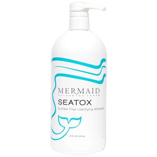 Seatox Clarifying Shampoo, Sulfate-Free, 8 Fl Oz | Deep Cleansing Detox Removes Build-Up, Minerals & Residue Without Stripping Moisture, Extension-Safe Prep For Lasting Bonds