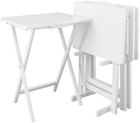 Casual Home 5 Piece Tray Table Set, Espresso