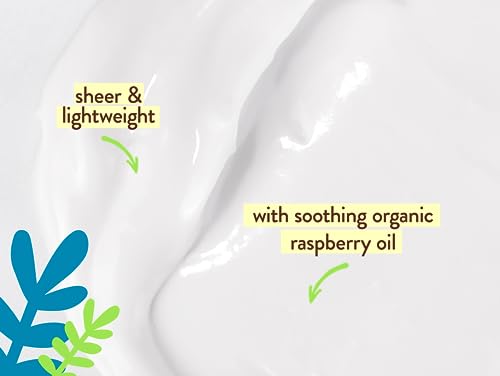 Babo Botanicals Daily Sheer Mineral Face Sunscreen Lotion SPF40 - Natural Zinc Oxide & Titanium Dioxide - 70% Organic Ingredients - Raspberry Oil & Aloe Vera - Fragrance Free - For Face - For all ages