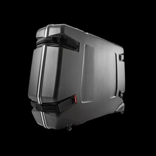 B&W Bike Case 2.0 Hard Shell Bike Travel Case - ABS Shell with Aluminum Rim - Road, Triathlon, Mountain Bikes up to 29 Inch - Frame Suspension