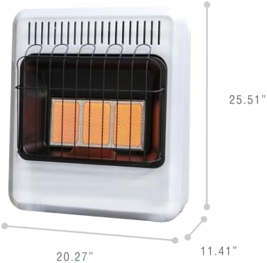 Mr. Heater 20,000 BTU Vent Free Radiant Dual Fuel Heater