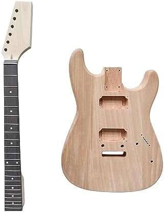 DBL DIY Electric Guitar Kit,Right Handed with Mahogany Body,H-H pickup