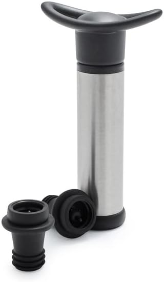 Sur La Table 3-Piece Wine Pump Set, Stainless Steel