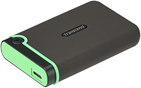 Transcend 4TB StoreJet 25M3 Rugged Portable HDD, One Touch Backup