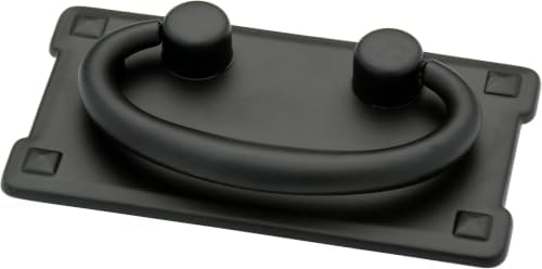 Franklin Brass (5-Pack) – Matte Black Cabinet Handles, 3 Inch Hole Center, Vintage Pulls for Drawers, Kitchen Cabinet Door, Dressers | Mission