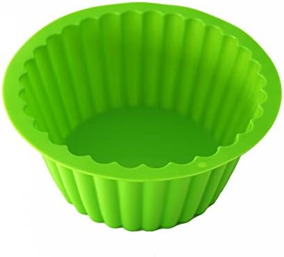 X-Haibei Giant Cupcake Pan Round Chocolate Cake Bread Bakeware Silicone Mold Top Dia. 7.8inch,Bottom 5.3inch, Height 3.5 inch