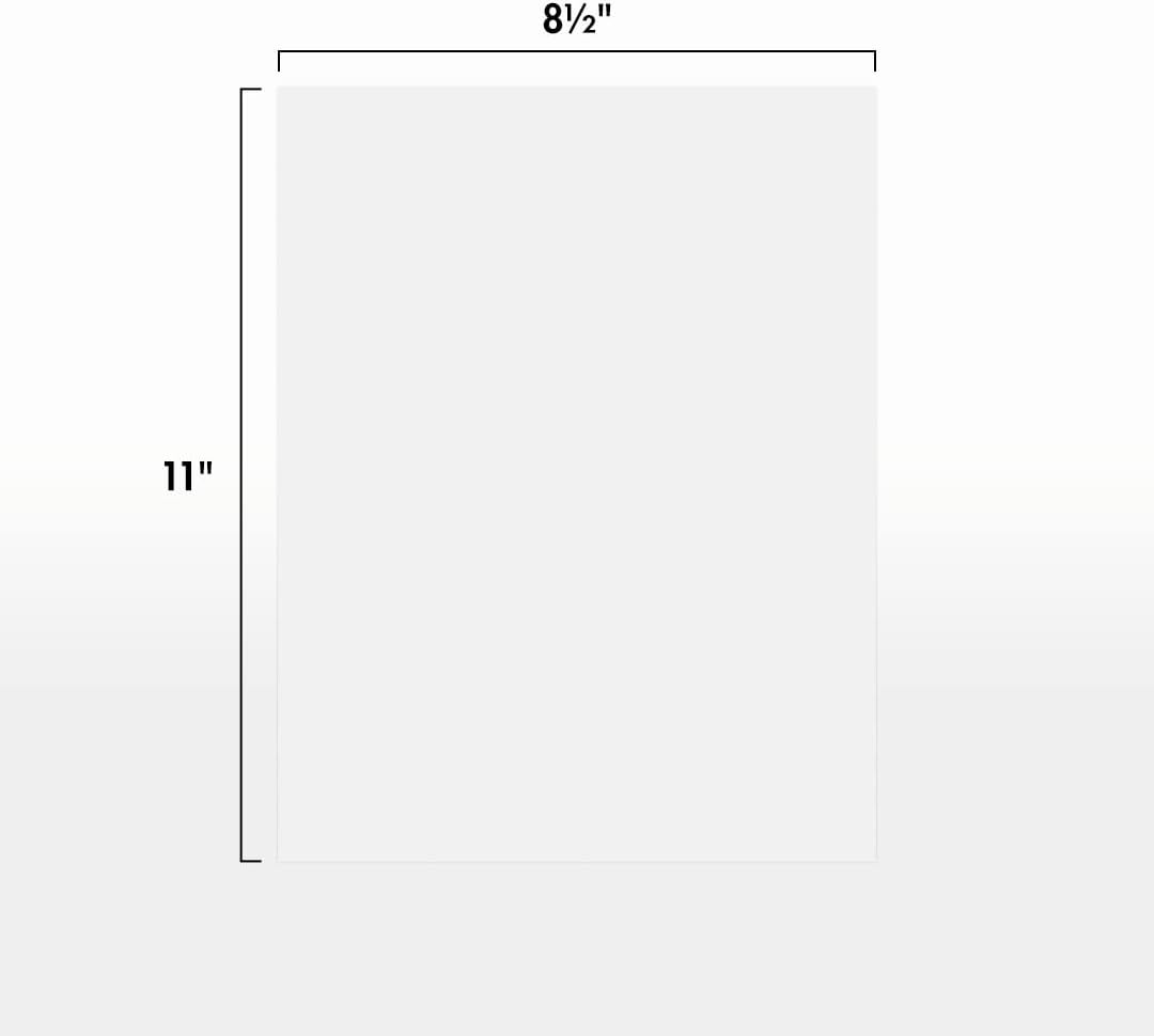 LUXPaper 8.5" x 11" Paper | Letter Size | White | 80lb. Text | 100% Recycled | 50 Qty