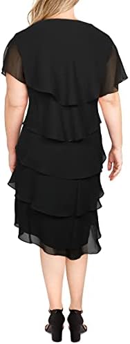 S.L. Fashions Women's Plus Size Tier Dress