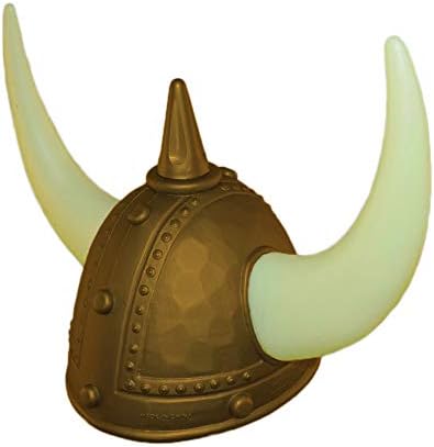 Norwegian GOLD Viking Helmet Costume Hat with Horns