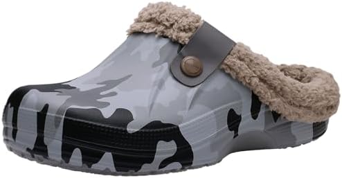Beslip Fur Lined Clogs for Women & Men Fuzzy Slippers with Memory Foam