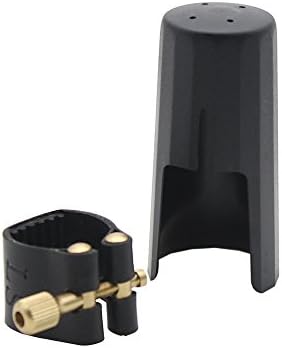 Andoer Alto Saxophone Ligature Fastener Compact Durable Artificial Leather for Alto Saxophone Rubber Mouthpiece