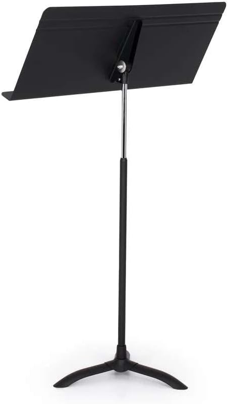 Manhasset Fourscore Music Stand – Extra-Wide 32" Desk for Large Scores & Ensembles – Durable Aluminum, Friction Height Adjust