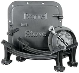US Stove BSK1000 Barrel Camp Stove Kit, Medium, Black