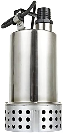 Little Giant MDP-1 115-Volt, 4260 GPH, 3/4 HP Manual Submersible Stainless Steel Main Drain Swimming Pool Utility Pump for Removing Standing Water