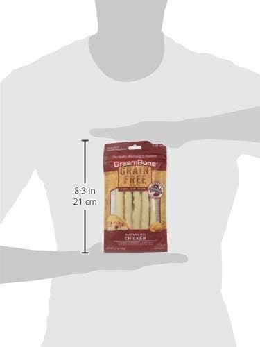 DreamBone DreamSticks Grain-Free Rawhide-Free Dog Treats, 5 Count | No Wheat, Soy or Gluten, Daily Chew, Digests Safely and Completely