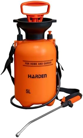 1 Gallon Pump Sprayer - Garden & Lawn Care for Weeds Stainless Steel Rod & Brass Nozzle - 1.3 Gallon Total Capacity