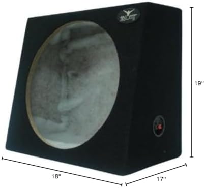 Absolute USA SAG15 Heavy Duty Sealed Back-Angle Single 15-Inch Subwoofer Enclosure Box