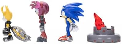 JAKKS Pacific Sonic Prime 2.5" Figure Multipack with Sonic, Tails Nine & The Prism Shard with Display Base!