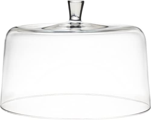 Barski - Euorpean Quality Glass - Extra Large Glass - Clear - Cake Dome - 11.5" Diameter - Made in Europe