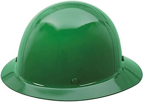 MSA Skullgard Full-Brim Hard Hat with Suspension - Non-Slotted Cap, Made of Phenolic Resin, Radiant Heat Loads up to 350F, Standard Size Hard Hat | Fas-Trac III Ratchet Suspension